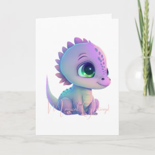 Skapa din egen Lila Baby Dragon Kort