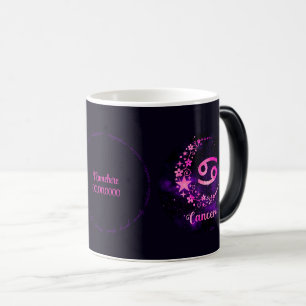 Skapa din egen Lila Celestial Cancer Zodiac Magisk Mugg