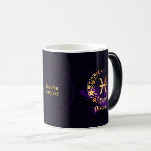Skapa din egen Lila Celestial Pisces Zodiac Magisk Mugg