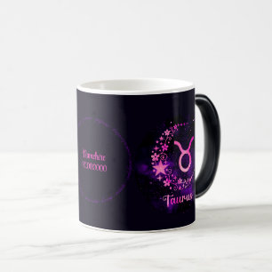 Skapa din egen Lila Celestial Taurus Zodiac Magisk Mugg