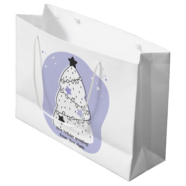 Skapa din egen Lila Julgran (Framsidan Vinklad)