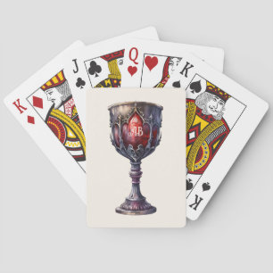 Skapa din egen Lila och rödhäftning Casinokort