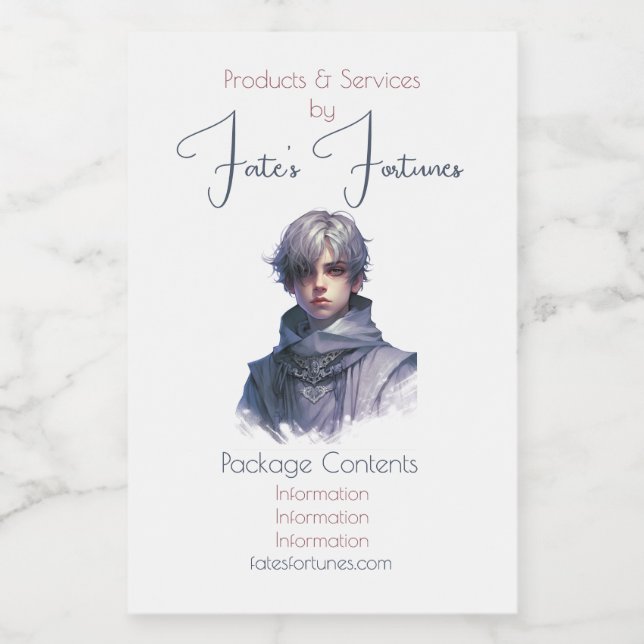 Skapa din egen Lila Prince Mat Etikett (Singel etikett)