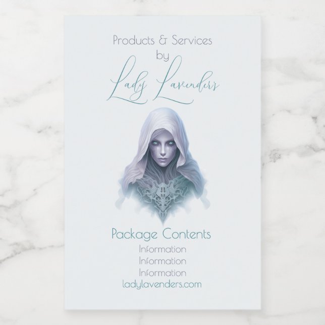 Skapa din egen Lila Seer Witch Apothecary-märkning Mat Etikett (Singel etikett)