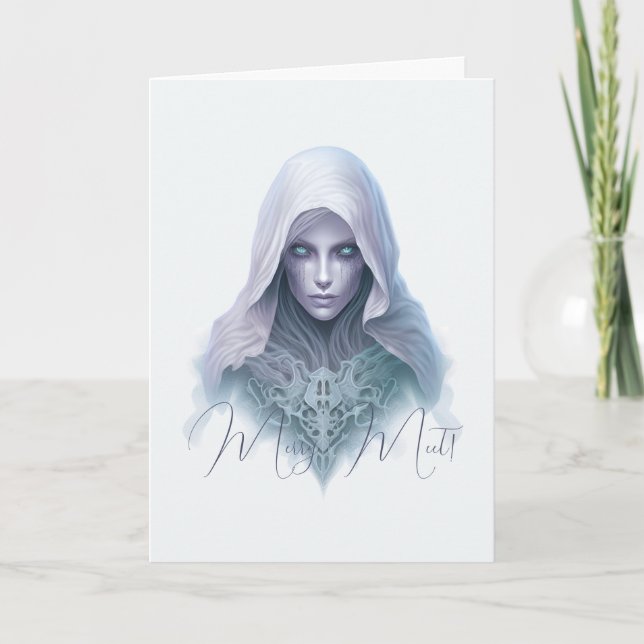 Skapa din egen Lila Seer Witch Kort (Framsida)