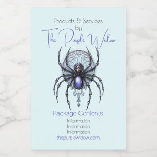 Skapa din egen Lila Spider Apothecary Mat Etikett