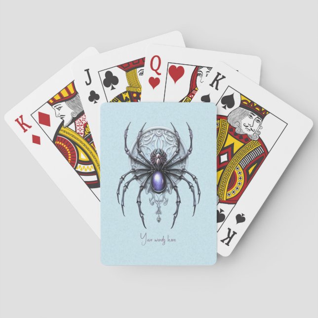 Skapa din egen Lila Spider Casinokort (Baksidan)