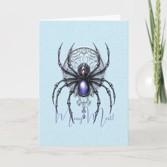 Skapa din egen Lila Spider Kort (Framsida)