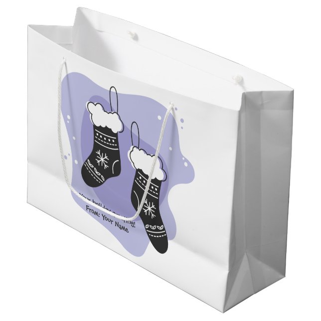 Skapa din egen Lila Stocking jul (Framsidan Vinklad)