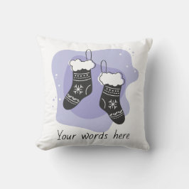 Skapa din egen Lila Stocking jul Kudde