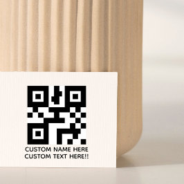 Skapa din egen lilla anpassade logotyp/QR-text Stämpel