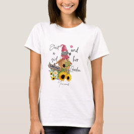 Skapa din egen lilla flicka och hennes trädgårdsmä t shirt