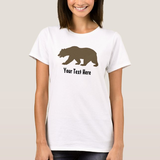 Skapa din egen lilla Mamma Bear Namn T-Shirt (Framsida)