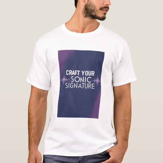 Skapa din egen ljudsignatur alternativ 2 t shirt (Framsida)