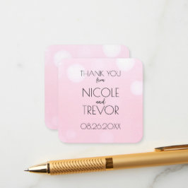 Skapa din egen - Ljusrosa Bokeh Tack Tilläggskort