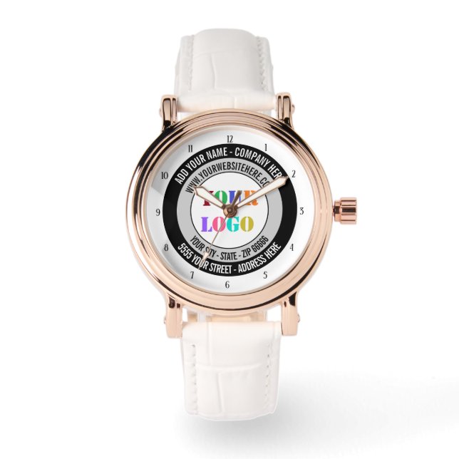 Skapa din egen logotyp Affärsur Present Mall Armbandsur (Framsida)