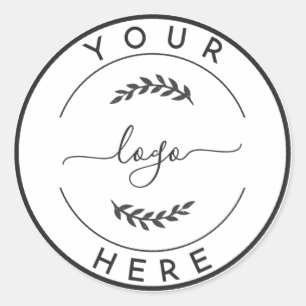 Skapa din egen Logotyp Runt Klistermärke