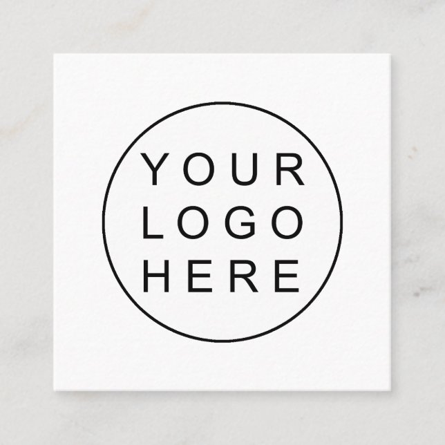 Skapa din egen Logotyp till ett minimum Fyrkantigt Visitkort (Framsida)