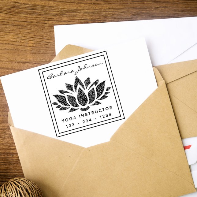 Skapa din egen Lotus Flower Yoga Stämpel (Skapare uppladdad)