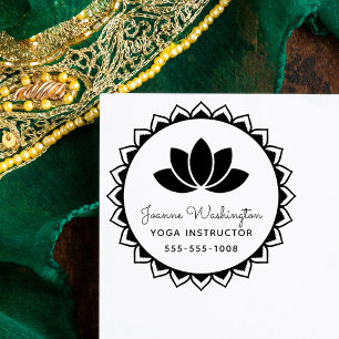 Skapa din egen Lotus Flower Yoga Stämpel