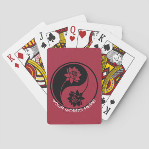 Skapa din egen Lotus Yin Yang-symbol Casinokort
