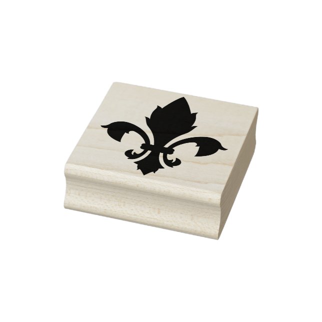 Skapa din egen lövrik Fleur de Lis Stämpel (Stämpel)