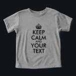 Skapa din egen Lugn för svart Behålla T Shirt<br><div class="desc">Skapa din egen "Behålla Lugn and Your Text"-design för alla T stil. Du kan ändra textens svarta färg och krona. Om du vill ändra storlek på texten kan du markera allt lagrar eller inslag och ändra storlek tillsammans. Behålla Lugn och redigera egen text.</div>