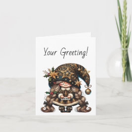 Skapa din egen Lycklig-magiska jultoma Helgkort