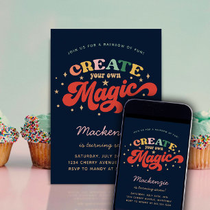 Skapa din egen Magic Barns födelsedag-inbjudan Inbjudningar