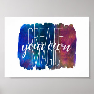 skapa din egen magiska citatteckensformgivning poster