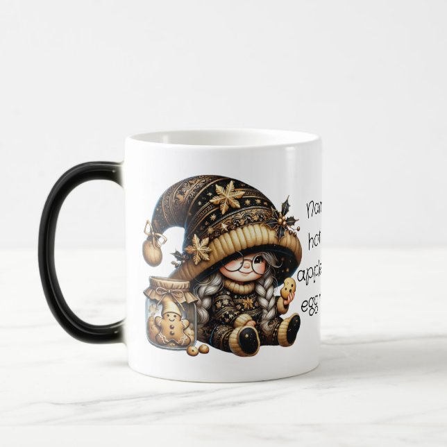 Skapa din egen magiska julgnom cookieburk magisk mugg (Vänster)