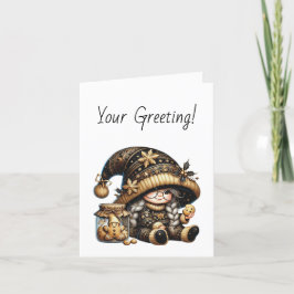 Skapa din egen magiska jultomte Cookie Burk Helgkort