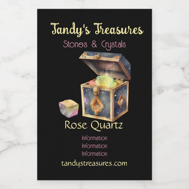 Skapa din egen magiska ruta och mitt vinetikett (Enkel etikett)