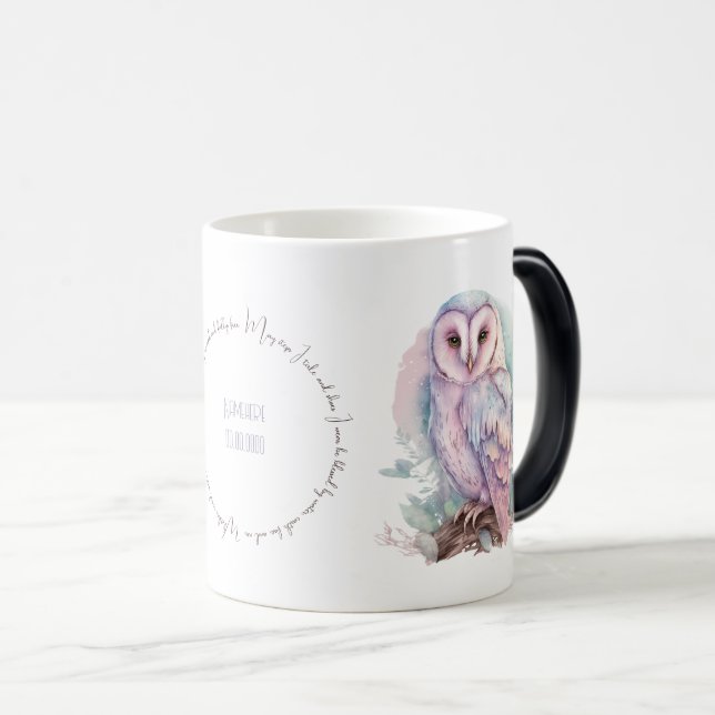 Skapa din egen magiska Vår Uggla Magisk Mugg (Framsida höger)