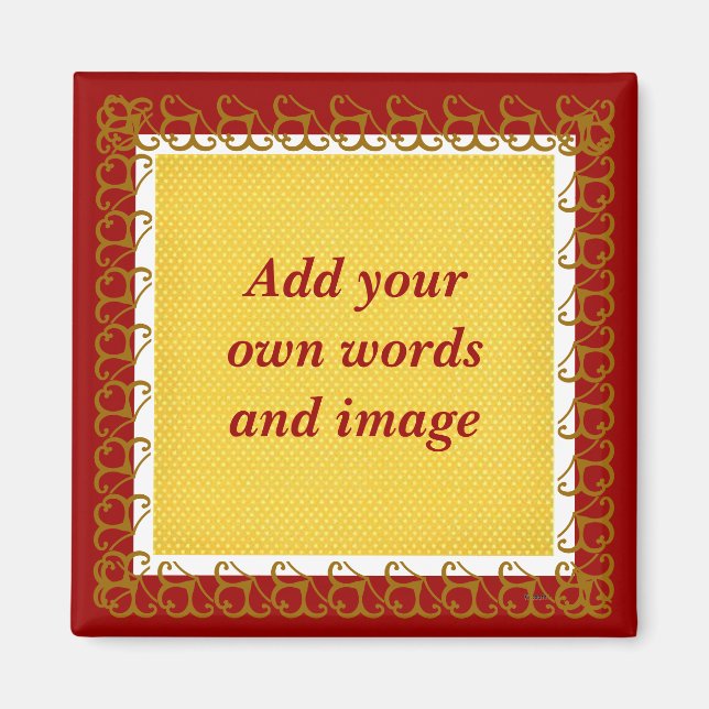 Skapa din egen magnet (kranbär) (Framsidan)