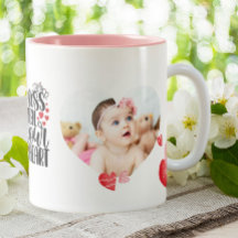 Skapa din egen Mamma Baby Heart Photo Text Modern