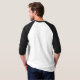 Basic 3/4 ärm raglan T-tröja för män (Hel baksida)