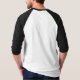 Basic 3/4 ärm raglan T-tröja för män (Baksida)