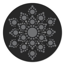 Skapa din egen Mandala Classic Round Sticker