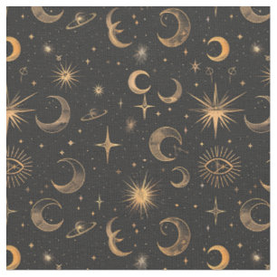 Skapa din egen Måne & Planets Celestial Tyg