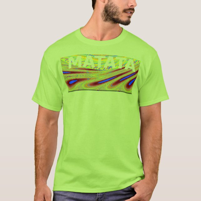 Skapa din egen matata-grundläggande T-Shirt-mall T-shirt (Framsida)