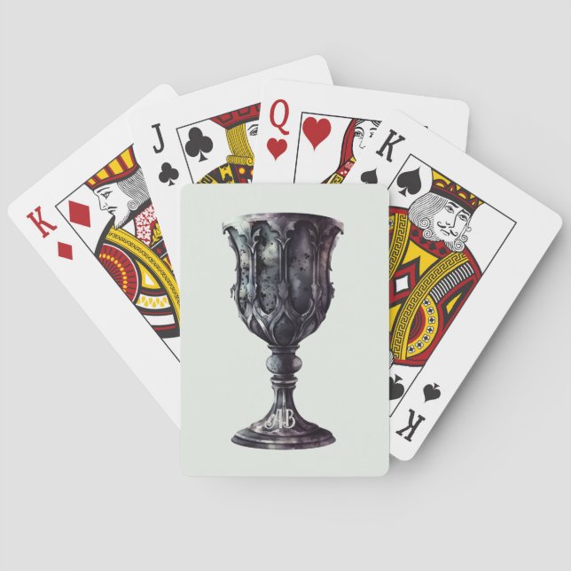 Skapa din egen medeltida gotik casinokort (Baksidan)