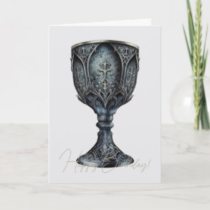 Skapa din egen medieval Chalice Helgkort