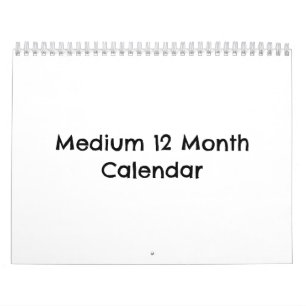 Skapa din egen Medium 12 månaders kalender