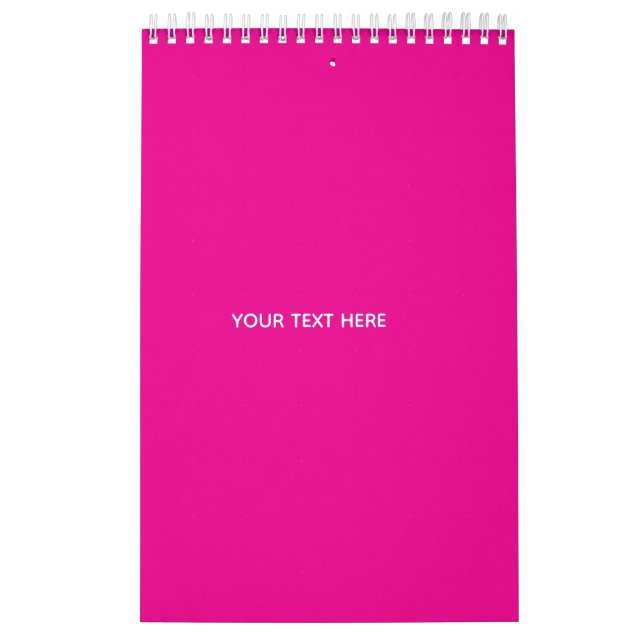 Skapa din egen megenta inbjudnings vykort kalender (Omslag)