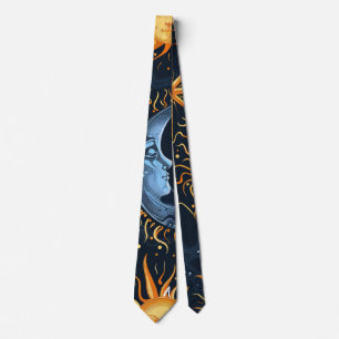 Skapa din egen Midnattsblå & Guld Celestiala Slips