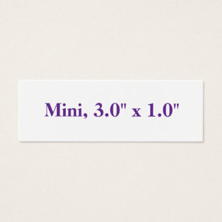 Skapa din egen Mini 3.0" x 1.0" Litet Visitkort