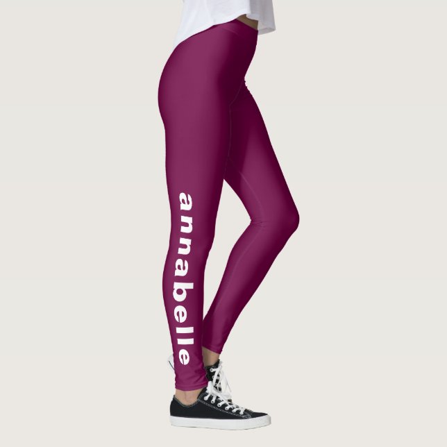 Skapa din egen minimala moderna Vin Yoga-Anpassnin Leggings (Höger)