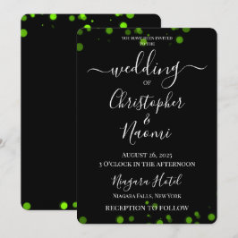 Skapa din egen minimalistisk Bokeh Kant Bröllop Inbjudningar