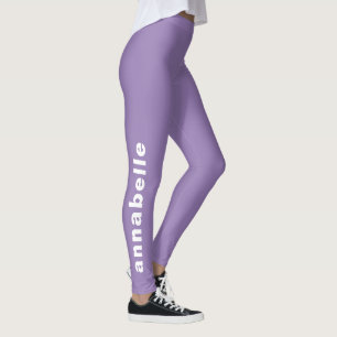 Skapa din egen minimalistiska Lavender Yoga-Anpass Leggings